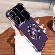 Luxury Purple Ring Flower Casing forVivo Y17S Vivo Y28 5G Phone Case Anti Drop Protection Fall Preve