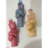 GANTUNGAN Puffy Gingham Bag Hanger | Charm Puffy Bag