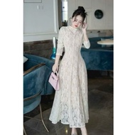 BEAUTIFUL IU HOTTT HIT LONG LACE DRESS FOR WOMEN