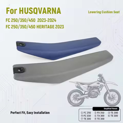 motorcycle Conversion For 24 HUSQVARNA Lowering Cushion Seat FE FC FX FS TC TE TX 125 250 350 450 15