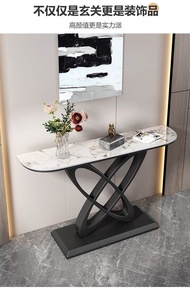 Accessible Luxury Normcore Stone Plate Console Tables Modern Living Room Console Entrance Foyer Corr