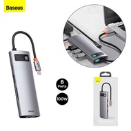 Baseus CAHUB-CV0G 8-in-1 multi-function conversion Hub (Type-C to HDMI USB3.0 LAN SD Card Reader Typ