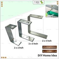 T Rex DIY 2", 3", 4" Metal Trunking Bracket  / C Bracket / U Bracket / Construction Wiring Cabling