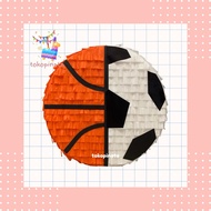 [topinata] Football Pinata Basketball & Football Pinata Half Ball/ Basketball Pinata/ Football Pinat