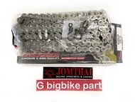 โซ่ 520 X-RINGมีลูกยางโอริง Jomthai (พระอาทิตย์) ขนาด 120 ข้อ