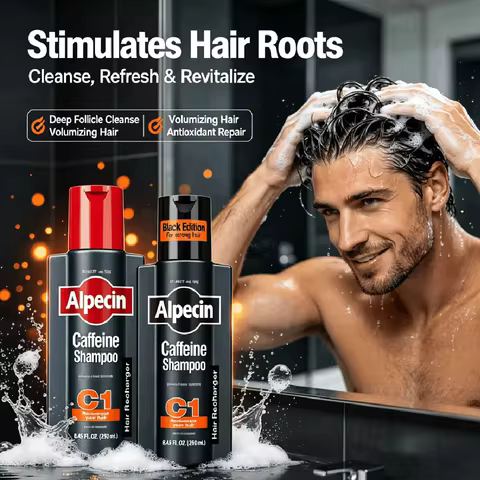 Germany Alpecin C1 Caffeine Anti Baldness Shampoo Men Scalp Oil Control Anti Dandruff Gentle Non-Irr