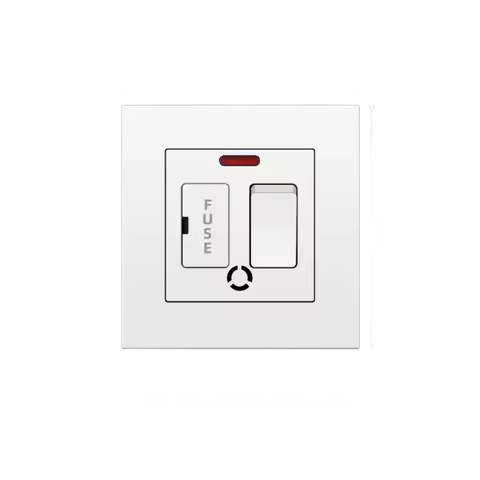 UK 13A Switch with Fuse Electrical Switch with LED 13A Switch Black White Grey Plastic Panel That UK
