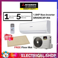 Mitsubishi 1.0HP R32 Non Inverter Aircond SRK09CXP Air conditioner SRK09CXP-W4 / SRK09CXPW4 Penghawa Dingin (FREE FLOOR MAT)