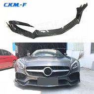 Carbon Fiber Front Bumper Lip Spoiler Splitters Flaps For Mercedes Benz AMG GT AMG GTS AMG GTR Coupe