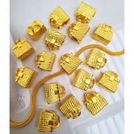 BEADS HANDBAG HARDGOLD PANDORA EMAS 916