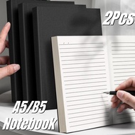 2Pcs Kraft Notebook A5/B5 128Sheets/256papers Blank/Line Thickness Student Notepad School Stationery