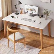 Solid Wood Leg Table Desk Desktop Computer Desk Chair Writing Desk Study Simple Office Simple Home B