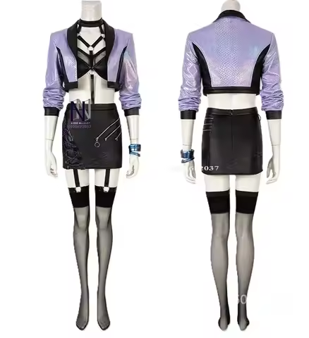 LOL Game KDA Evelynn Cosplay Costume S10 Performance Outfit Cosplay Women Halloween Party Dress High