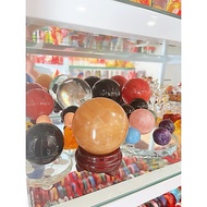 Feng shui ball _stone_yellow_stone_ weighs 1kg, diameter 8cm