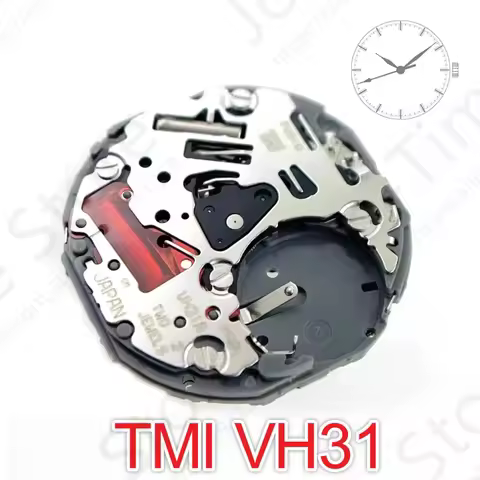 VH31B Sweep Second 3-Hands Quartz Movement Japan TMI Time Module 110 ½ Ligne 1/4 Century for Watch R