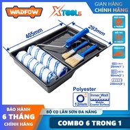 Bộ khay cọ con lăn sơn 6 trong 1 WADFOW WCB3H62 đường kính cán cọ 53mm dùng chất liệu polyester thíc