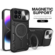 Metal Ring Armor Casing For Honor X6c X6 c X6c HonorX6c Honor X6c 4G 5G Metal Ring Phone Case Bracke