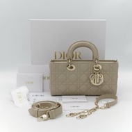 （超級新♥️）Dior 迪奧 D-joy 奶咖色 拿鐵色 羊皮 手提包 斜挎包