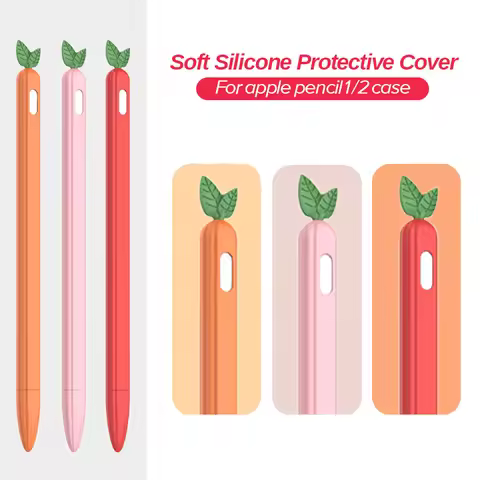 Protective Cover Case For Apple Pencil 2 Silicone Case For iPad Pencil 1 2 Anti-lost Case For Apple 
