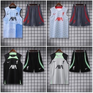 2023-24 L-F-C Tank Top Football Jersey Liverpool Training Jersey Set Football Jersey Size S-2XL