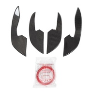 4Pcs Carbon Fiber Front Bumper Splitter Car Rust Resistance Air Knife Auto Kit Car Spoiler For Audi 