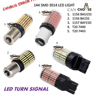 Super Bright Signal LED 1156 7440  144SMD LED CANBUS LED 7440 Turn Signal Lampu Signal Brake light 7