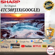 SHARP  50 INCH 4K UHD GOOGLE TV 4TC50FJ1X / 50 INCH 4K UHD ANDROID TV 4TC50DK1X