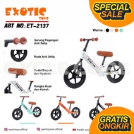 Push Bike EXOTIC ET-2137 EVA TIREST Balance Bike Children's Balance Bike