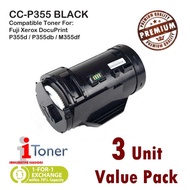 iToner Grade-A Compatible Toner for Fuji Xerox P355 / P355d / P355db / P355df / M355 / M355df ( 3 Un