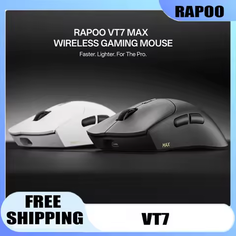 Rapoo VT7 /VT7 MAX Wireless Gaming Mouse True 8K Wireless Polling Rate Up To 500 Hours Battery Life 