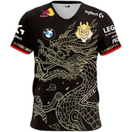 [Customizable] Latest LIMITED EDITION G2 E-sports JERSEY,LOL/VCT Team G2 Uniform T-shirt.2025 Summer