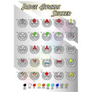 BADGE EMBLEM AWARD STICKER