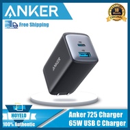 Anker USB C Charger 65W, 725 Charger, Ultra-Compact Dual-Port Foldable Travel Wall Charger