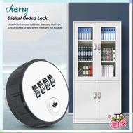 CHERRY Combination Cam Lock, Zinc Alloy Key Included Cabinet Cam Lock, Durable 4-Dial Digital Passwo