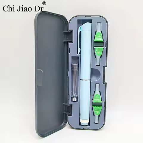 ChiJiaoDr Reusable Insulin Injection Pen Adjustable Pen Syringe Rotating Compression Injection Pen C