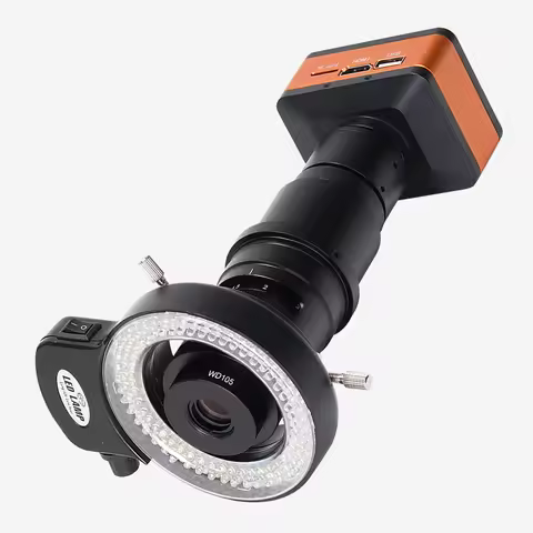 Real 4K UHD 60FPS Microscope Camera 180X Autofocus Lens Industrial Electronic Digital Microscope for