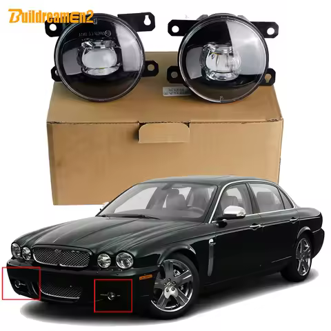 2 Pcs 30W H11 Adjustable Car Front Bumper LED Lens Fog Light Accessories 12V For Jaguar XJ X358 2007