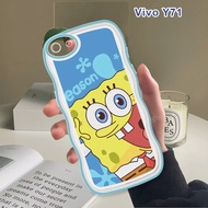 For Vivo Y85 Y71 Y67 Y53 V9 V5 V5S Fashion Soft Wavy Phone Case Creative Laughing SpongeBob Cartoon Shockproof Casing Full Cover Camera Protection Cases