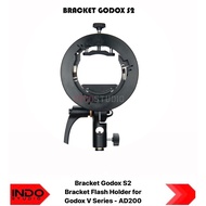 [INDOSTUDIO] Godox S2 Bracket Flash Holder for Godox V Series - AD200