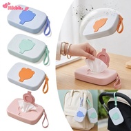 MKBK Portable Wipes Holder, Reusable Flip Cover Travel Wet Tissue ,  Hygienic Hanging Rope Wet Tissu