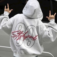 Hot Trendy- Zip Hoodie with cotton felt zipper 69 Sty Speaks - Loose boxy style for fall and winter
