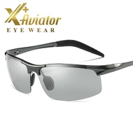 Kính Đổi Màu Đi Ngày Và Đêm Nam Nữ AVIATOR A8177V Mắt Kính Polazide Phân Cực Chống Tia UV 400 Chống 