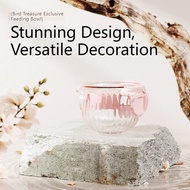 Hanging Parrot Feeder Honey Pot Design Anti-Spill Food Container for Cockatiel Budgie Portable Bird 