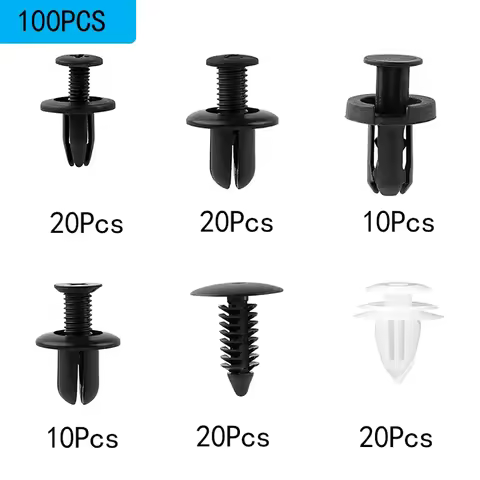 100 Pcs Car Fastener Bumper Screws Retainer Clips For Bmw F10 F11 F20 F30 E36 E46 E60 E70 E53 E87 E9