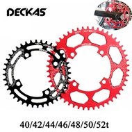 DECKAS 104BCD Chainring 40T/42T/44T/46T/48T/50T/52T Chianwheel MTB Narrow Wide Crankset Round/Oval B