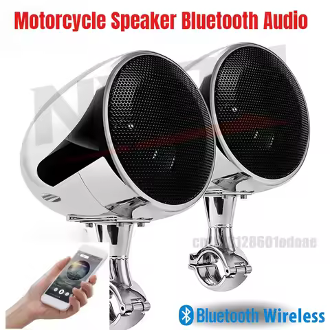 4 Inch Motorcycle Speaker Bluetooth Audio MP3 Music High Quality Transparent Speaker with Lossless S
