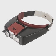 10X Headband Glasses Magnifier Adjustable Size LED Magnifier Loupe Glasses for Reading Optivisor Mag