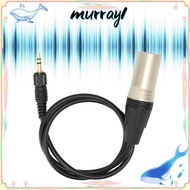 MURRAY 3.5mm to 3pin XLR Cable, 1/8inch TRS Male to 3pin XLR Male 60cm / 2.0ft Balanced Audio Cable,