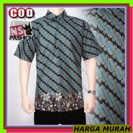 KEMEJA Pekalongan Batik Shirt for Men, Long Sleeve, Adult Top, Co FD513, Men's Batik Shirt, Size MLX