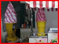 冰淇淋壓花機 霜淇淋壓花機 成型機 霜淇淋機 膠囊冰淇淋機(也可以當廣告燈內附LED燈)